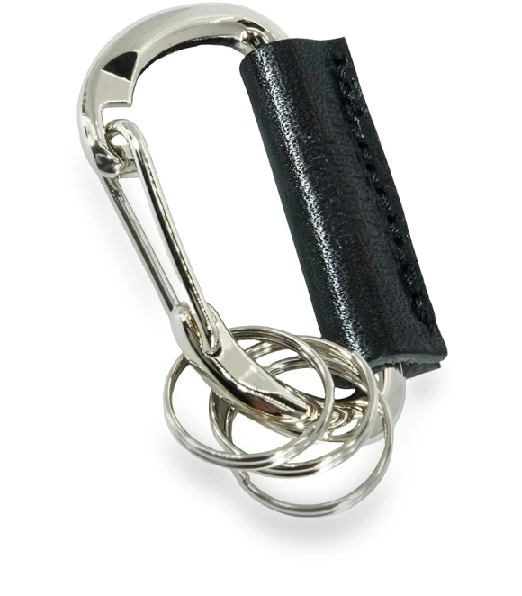 Leather Carabiner Key Ring — Keyrings & Keychains, SAKURA BLOSSOM TOYS