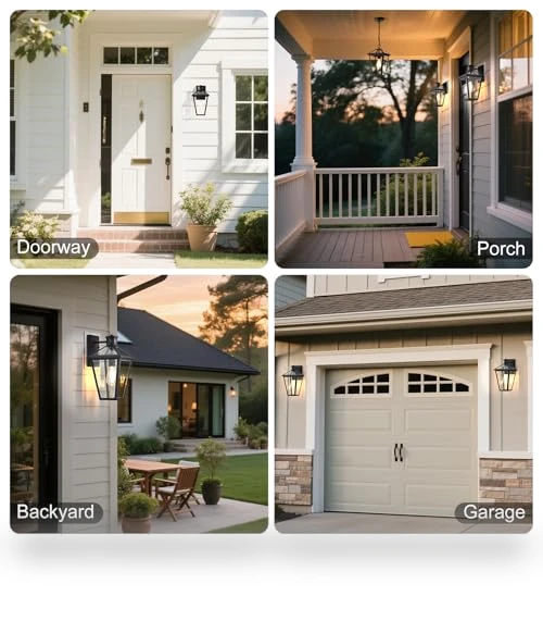 Outdoor Wall Lantern with Motion Sensor — Outdoor Security & Flood Lighting, GOALPLUS