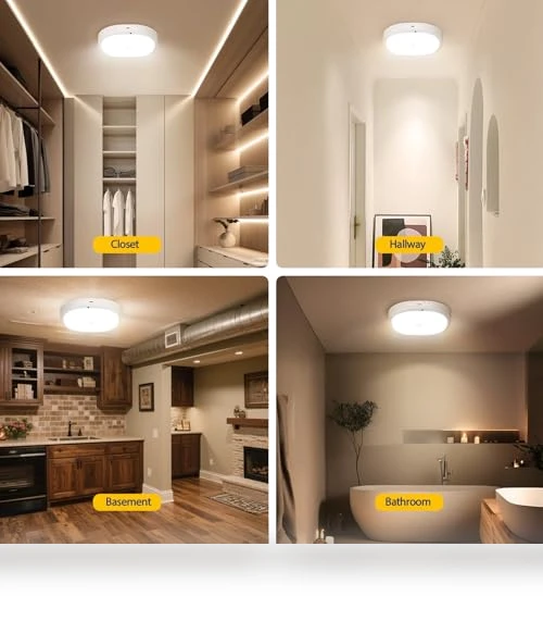 Rechargeable Motion Sensor Ceiling Light — Garden Illumination, KNHUOS