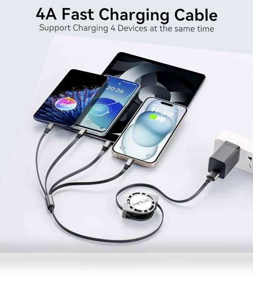 Retractable Multi Charging Cable — Cables, Minlu