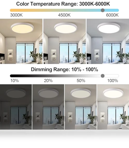 RGB Smart Ceiling Light — Overhead Lighting, HENTAG