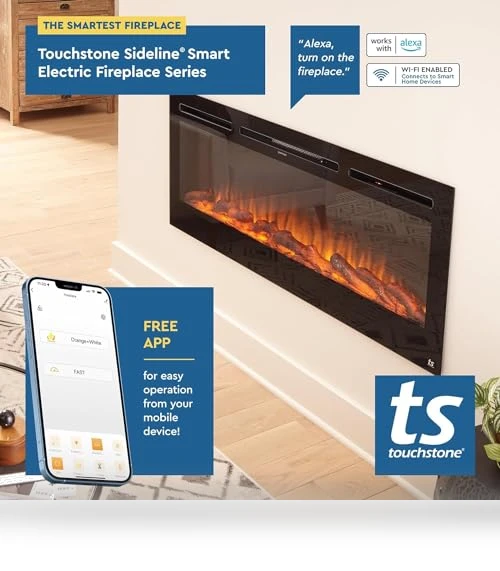 Smart Electric Fireplace — Electric Heating Solutions, Touchstone