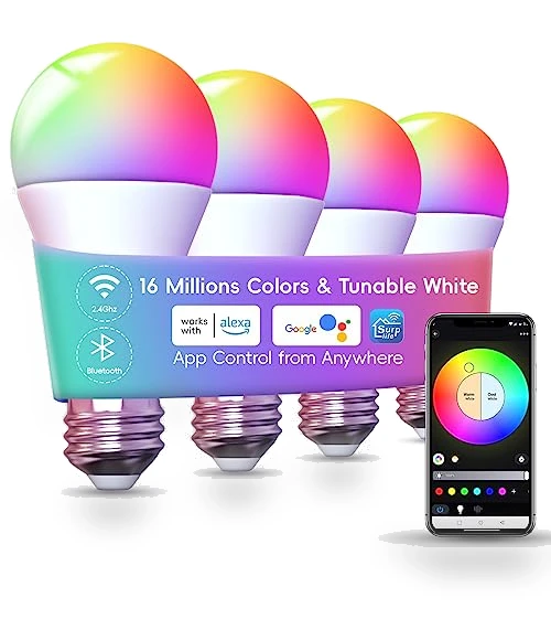 Smart LED Light Bulb - Color Changing Bulbs — LED, Dawwee