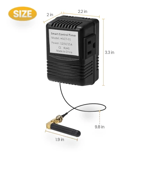 Smart Socket Timer for Low Voltage Landscape Lighting — Timers, Zuomeng