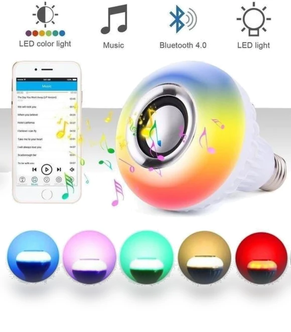 Smart Wireless Speaker Bulb Light — Whole-Home Audio Systems, flower 01