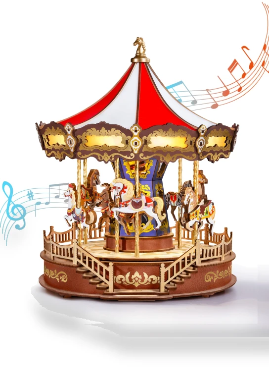 3D Puzzle Wooden LED Music Box — Educational, TAKUMIYA