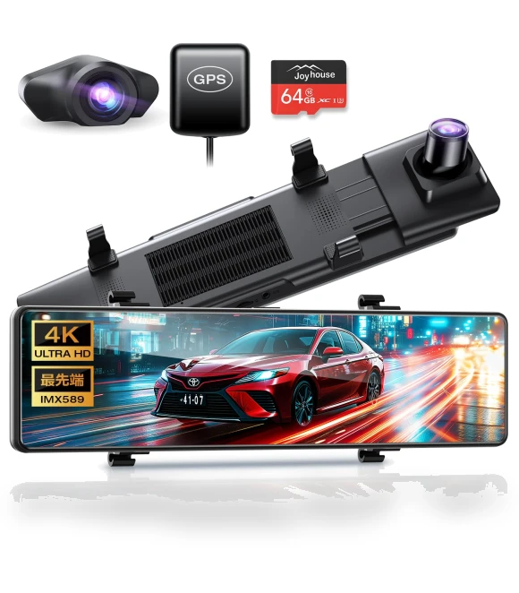 4K Dash Cam with Rear Camera — Rearview Cameras for Cars, SAMURAI STYLE