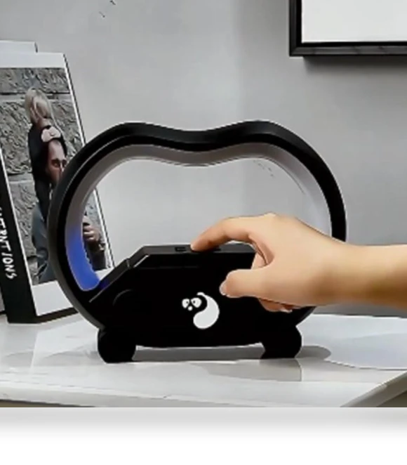 Multifunctional Wireless Charging Station with Smart Lamp, Nightlight, and Clock — Chargers, Zhiruei