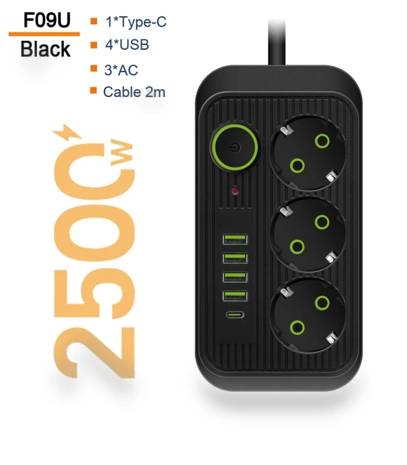 Smart Power Strip with USB Type C PD — Power Solutions & Surge Protection, LEHOTPIA CHUANG YI