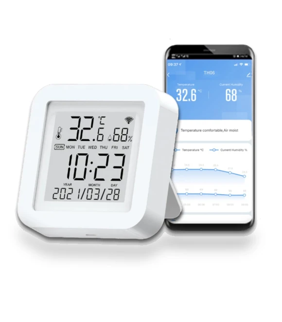 Smart WiFi Temperature and Humidity Monitor — Home Climate Control, Zen-Japan Electronics