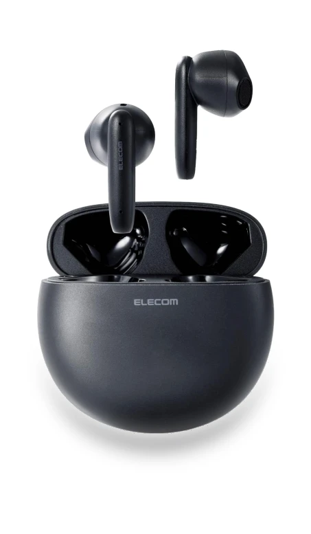 Stylish Round Touch Automatic Wireless Bluetooth Earbuds — In-Ear Headphones, ELECOM