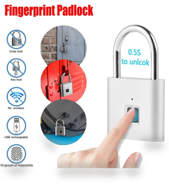 Waterproof Smart Fingerprint Door Lock — Luggage Locks, AE Selection