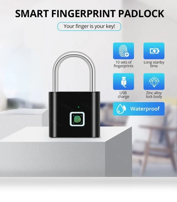 Waterproof Smart Hanging Lock — Smart Home Security, Jsite