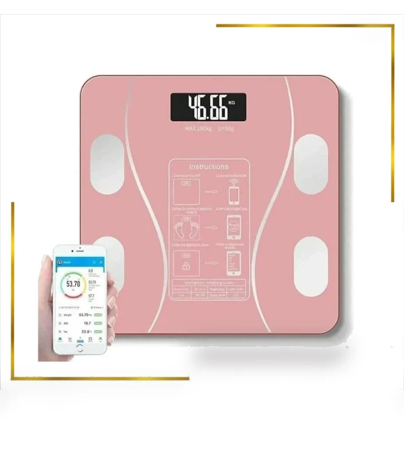 Rechargeable Bluetooth AI Smart Body Fat Scale — Body Composition Analysis, Phone Home