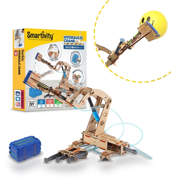 Water Operated Robot Crane Craft Kit — Educational, LuckyTail