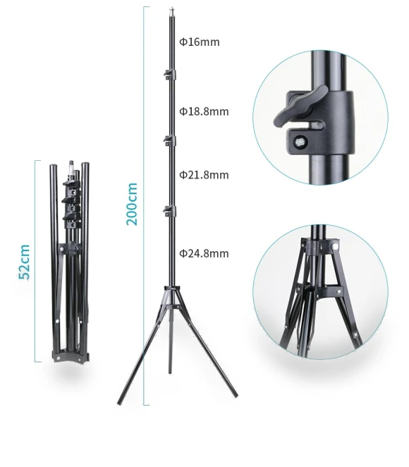 Adjustable Tripod Floor Stand Tablet Holder — Stands, Good Household Items