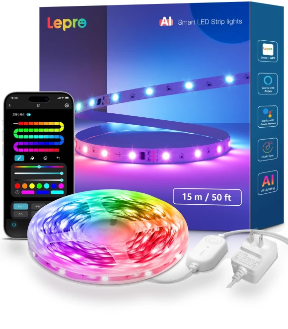 AI Generated Light LED Strip — LED Strips, Lepro