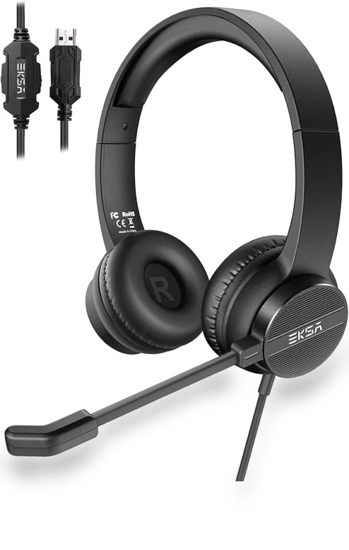 Business USB Headset with Microphone — Headsets, EKSA