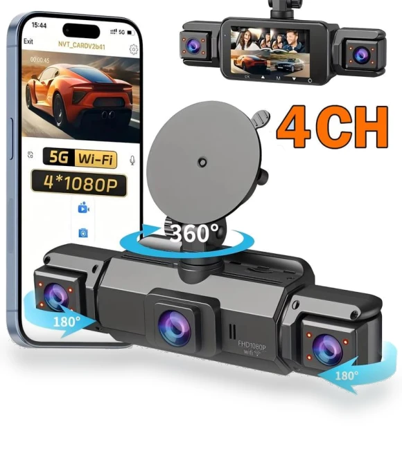 4 Channel Dash Cam Driving Camera — Dashboard Cameras, LIAESMART