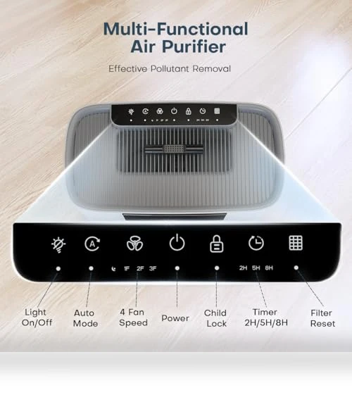 Air Purifier for Large Room — HEPA Air Purifiers, Honeyuan
