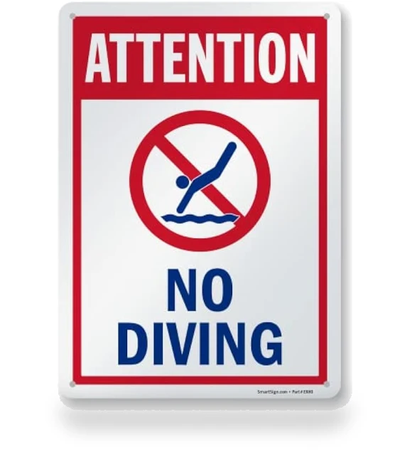 Metal Pool Sign — Signs, SmartSign