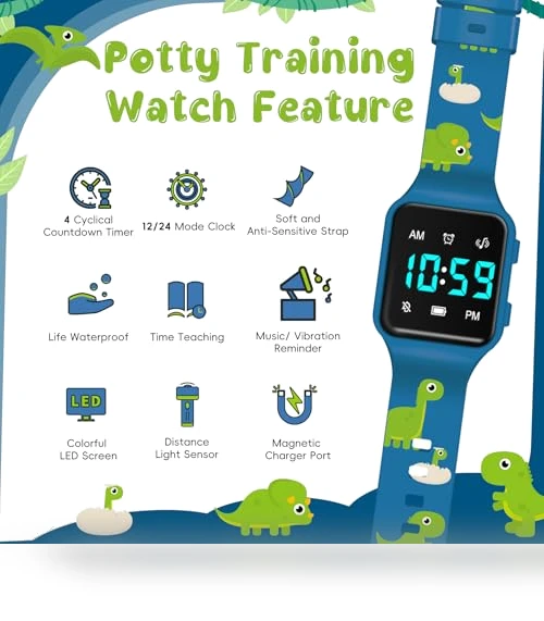 Potty Training Watch with Countdown — Educational Timepieces