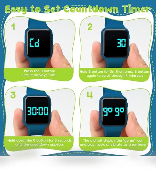 Potty Training Watch with Countdown — Educational Timepieces