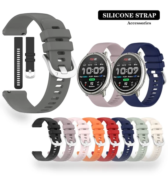 Silver Strap with Silicone Buckle — Bands, Agood