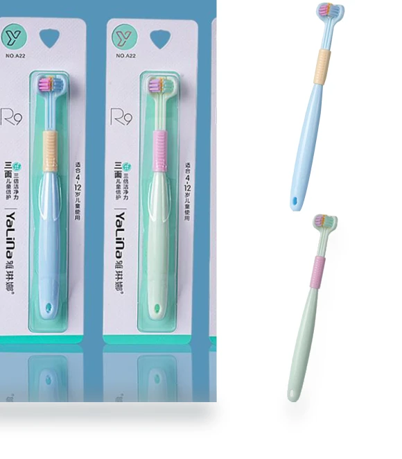 Three-Sided Sensory Toothbrush — Kids' Electric Toothbrushes, Cyprinoid
