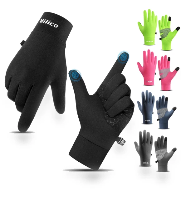 Unisex Winter Touchscreen Waterproof Gloves with Velvet Lining — Gloves & Mittens, All 4 Hair Care
