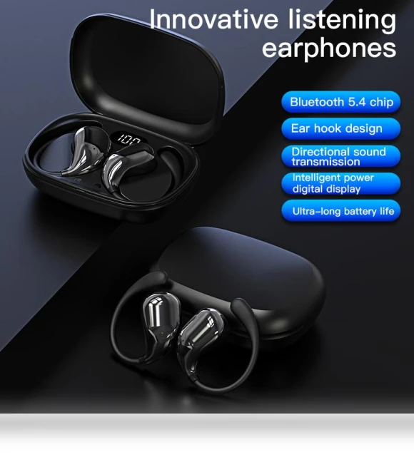 Wireless Earhook Headphones — In-Ear Headphones, Meiteai-Electronics