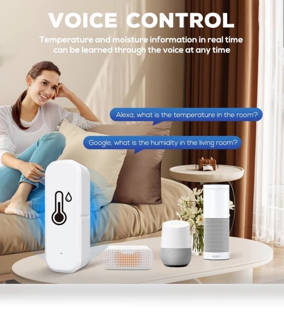 Wireless Indoor Temperature & Humidity Sensor — Home Climate Control, TrendVibeCN