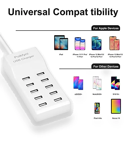10-Port USB Charger Station — Chargers, WuHanJingJiKaiFaQuJingChengDianZiChanPinJingYingBu