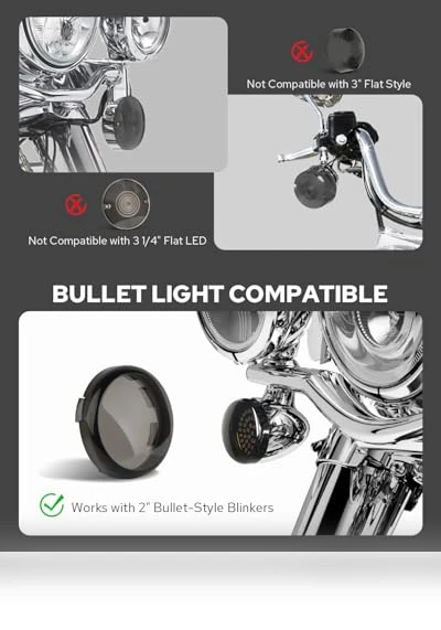 2" Bullet Rear Turn Signal Lights — Turn Signals, Benlari