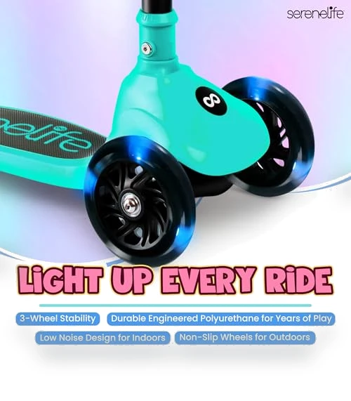3 Wheel Foldable Kids Scooter — Electric Vehicles, SereneLife