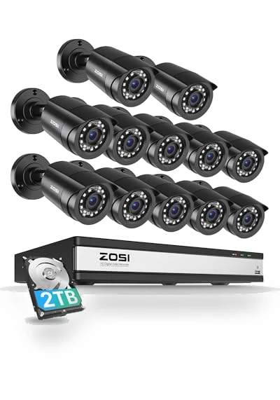 3K Lite 16CH Security Camera System — Smart Home Security, ZOSI