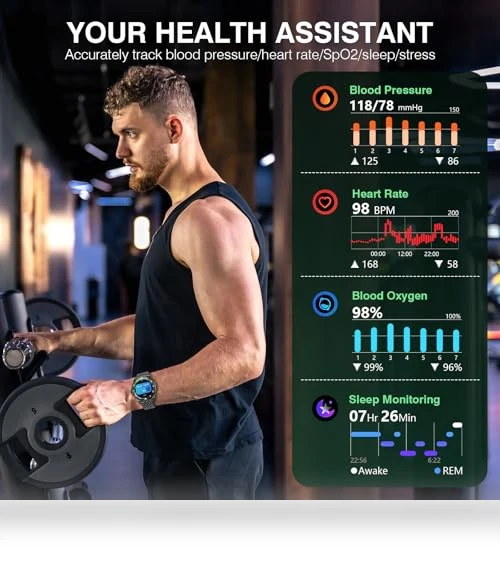 AI Smart Watch with Health Monitoring — Smartwatches, SOUYIE