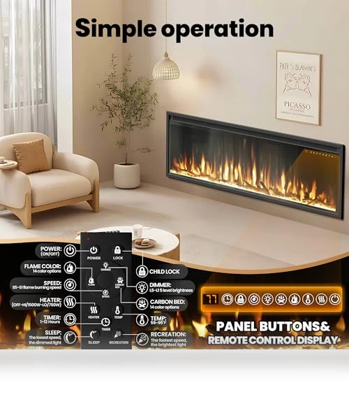 Electric Fireplace Heater — Electric Heating Solutions, Riseon