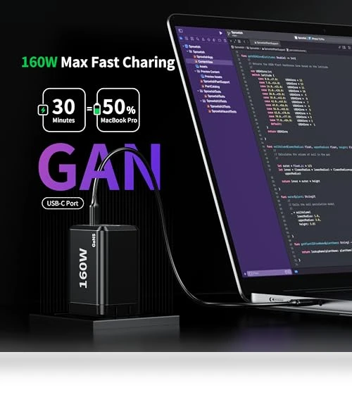 Fast Charger 160W Compact Foldable 3 Port Charging Station — Chargers, shenzhenshiquanshengdamaoyiyouxiangongsi