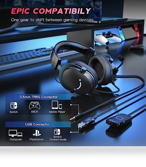 Gaming Headset with 7.1 Surround Sound — Gaming Headsets, FIFINE
