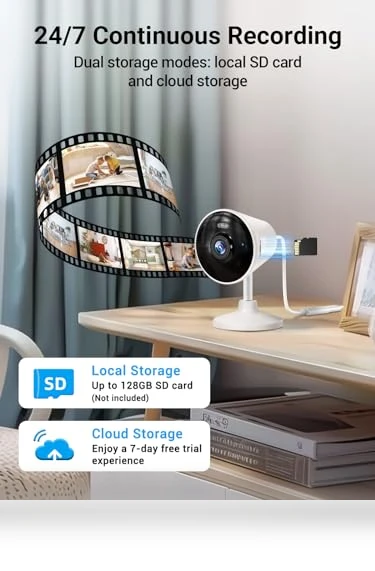 Indoor/Outdoor Security Camera — Smart Home Security, Rocktone