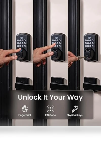 Keypad Fingerprint Door Lock — Smart Home Security, DESLOC