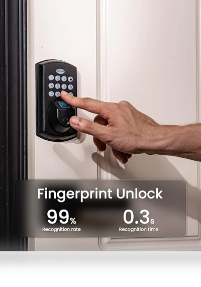 Keypad Fingerprint Door Lock — Smart Home Security, DESLOC