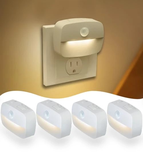 Motion Sensor Night Light Plug in 4 Pack — Night Lights, Sossi