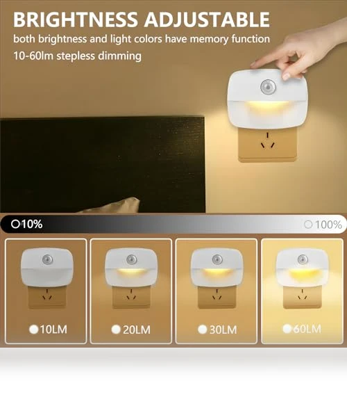 Motion Sensor Night Light Plug in 4 Pack — Night Lights, Sossi