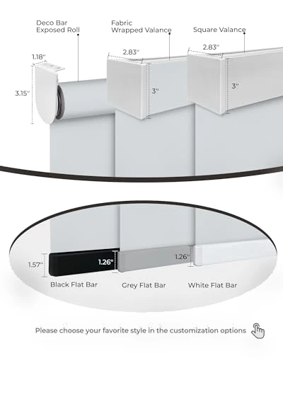 Motorized Roller Shade with Remote Control — Treatment Sets, AIVDIG