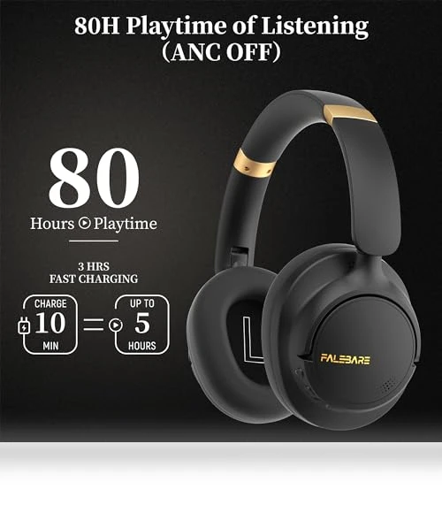 Noise Cancelling Headphones — Over-Ear Headphones, Falebare