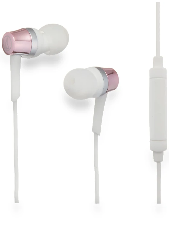 PK Earphones Wired Remote Control with Microphone for Smartphones — Over-Ear Headphones, Audio Technica