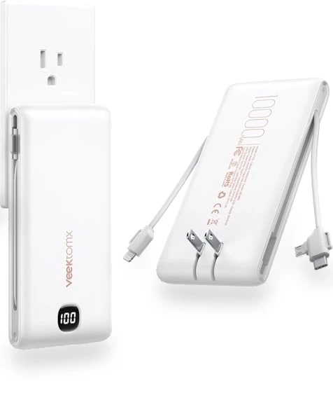 Portable Charger with Built in Cables — Chargers, VEEKTOMX