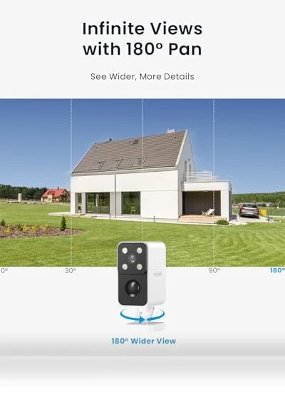 Security Camera Wireless Outdoor Pan Rotating — Security Cameras, iegeek